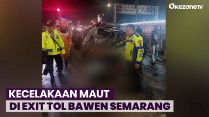 Video herunterladen: Rem Blong, Truk Tronton Tabrak Belasan Kendaraan di Exit Tol Bawen, 3 Tewas, 9 Luka-Luka