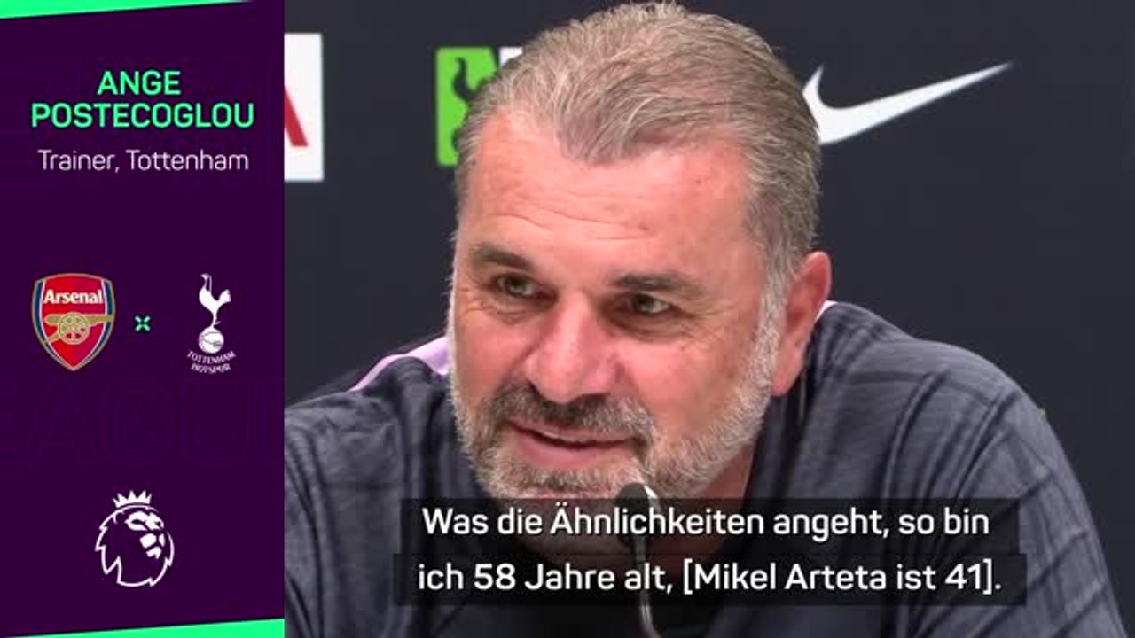 Postecoglou scherzt über arteta-vergleich