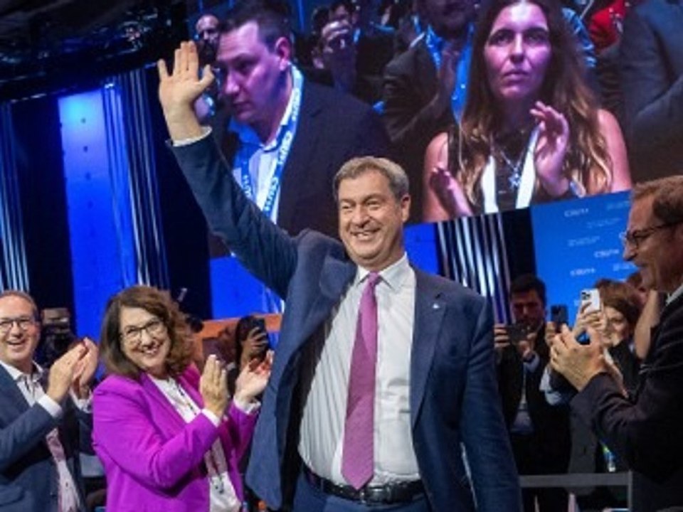 Markus Söder: Mit Rekordergebnis als Parteichef bestätigt