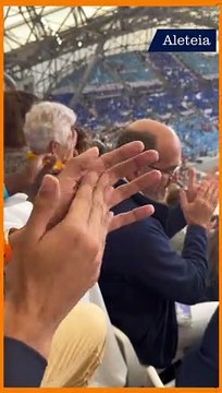 L'ambiance avant d'accueillir le Pape François au stade Vélodrome