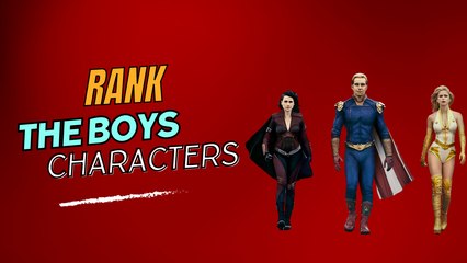 Rank these The Boys characters