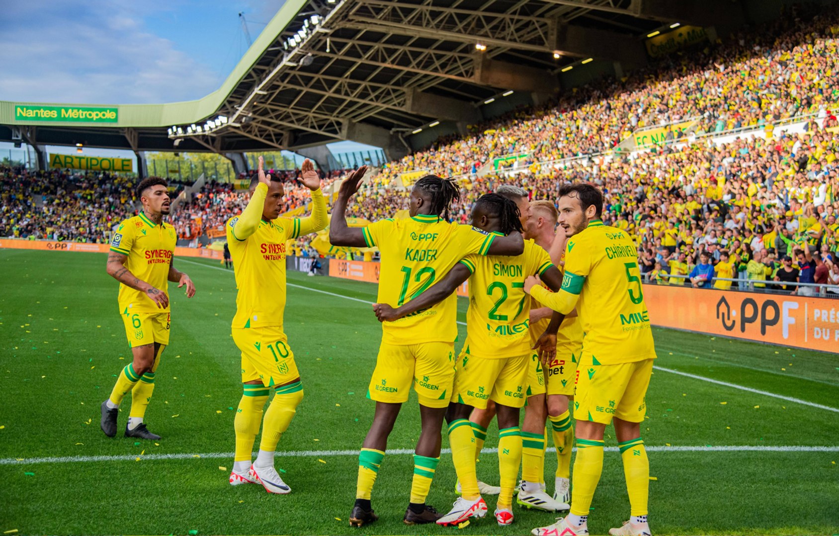 Photo Vintage FC Nantes - Célébration But, 1979