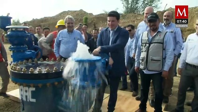 Llega el agua a Nuevo León; se trabaja en segunda bomba de 'El Cuchillo II'
