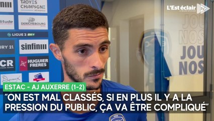Les réactions de Xavier Chavalerin et Abdoulaye Ndiaye après Estac - AJ Auxerre (1-2)