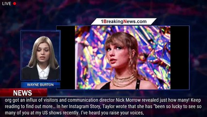 Download Video: Swifties Come Out In Force After Taylor Swift Urges Them To Register To Vote - 1breakingnews.com