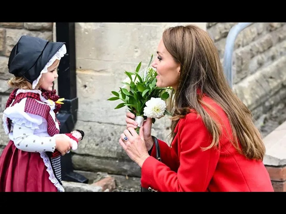 Kate speaks of Princess Charlotte as she meets adorable two-year-old