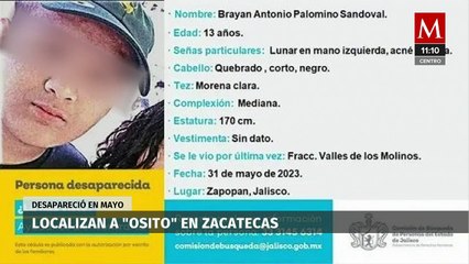 ‘Osito’, el joven desaparecido, es trasladado a Jalisco por la Fiscalía y está bajo resguardo