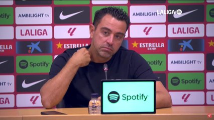 Le preguntan a Xavi si el Barça tiene la suerte del campeón