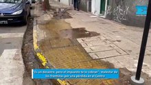 Malestar de los frentistas por una importante pérdida de agua en el Centro