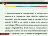 Comunicado | Venezuela rechaza la notificación de la secretaría de la Comunidad del Caribe CARICOM