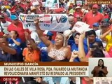 Pueblo del municipio García en Nueva Esparta se moviliza en respaldo al Presidente Nicolás  Maduro