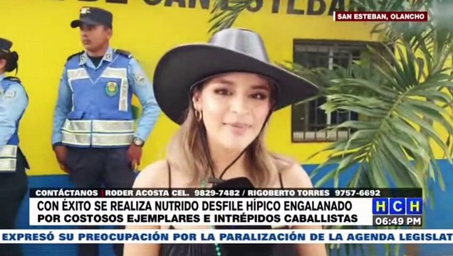 ¡Tremenda fiesta! Desfile hípico, carrozas y más en la feria de San Esteban, Olancho