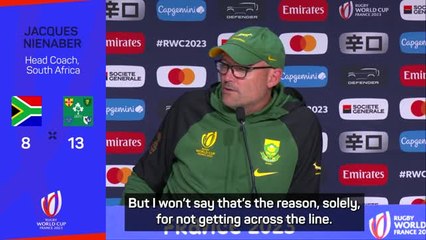 Missed kicks 'not sole reason' for Ireland defeat - Nienaber