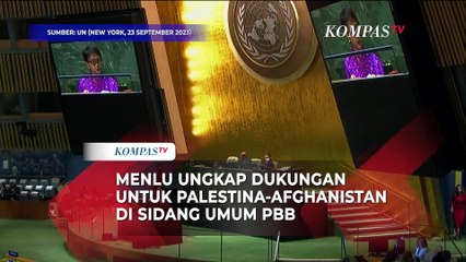 Menlu di Sidang Umum PBB: Indonesia Tak Mundur Sedikit Pun Dukung Negara Palestina