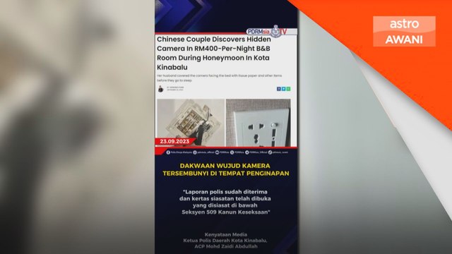 Polis siasat laporan kamera kecil tersembunyi dalam inap desa di Kota Kinabalu