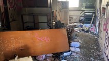 Vandalised Newcastle EastEnd redevelopment buildings