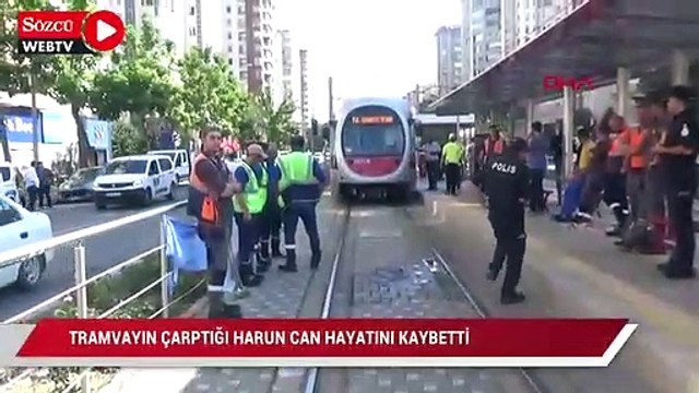 Kayseri'de tramvayın çarptığı genç hayatını kaybetti