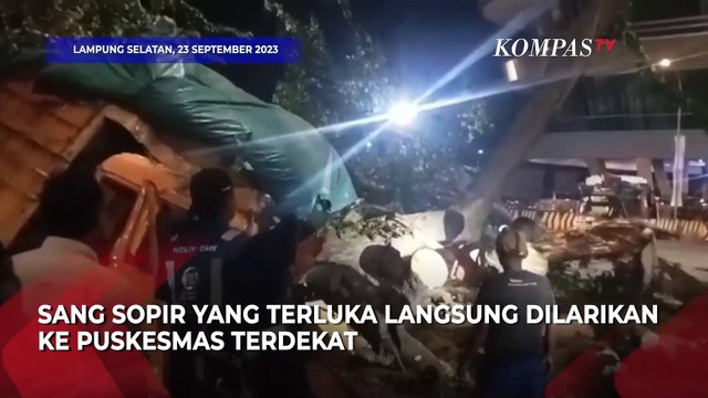 Detik-Detik Truk Rem Blong Meluncur di Pelabuhan Bakauheni, Kernet Tewas
