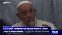 Euthanasie: dans son avion, de retour de Marseille, le pape François a déclaré qu'