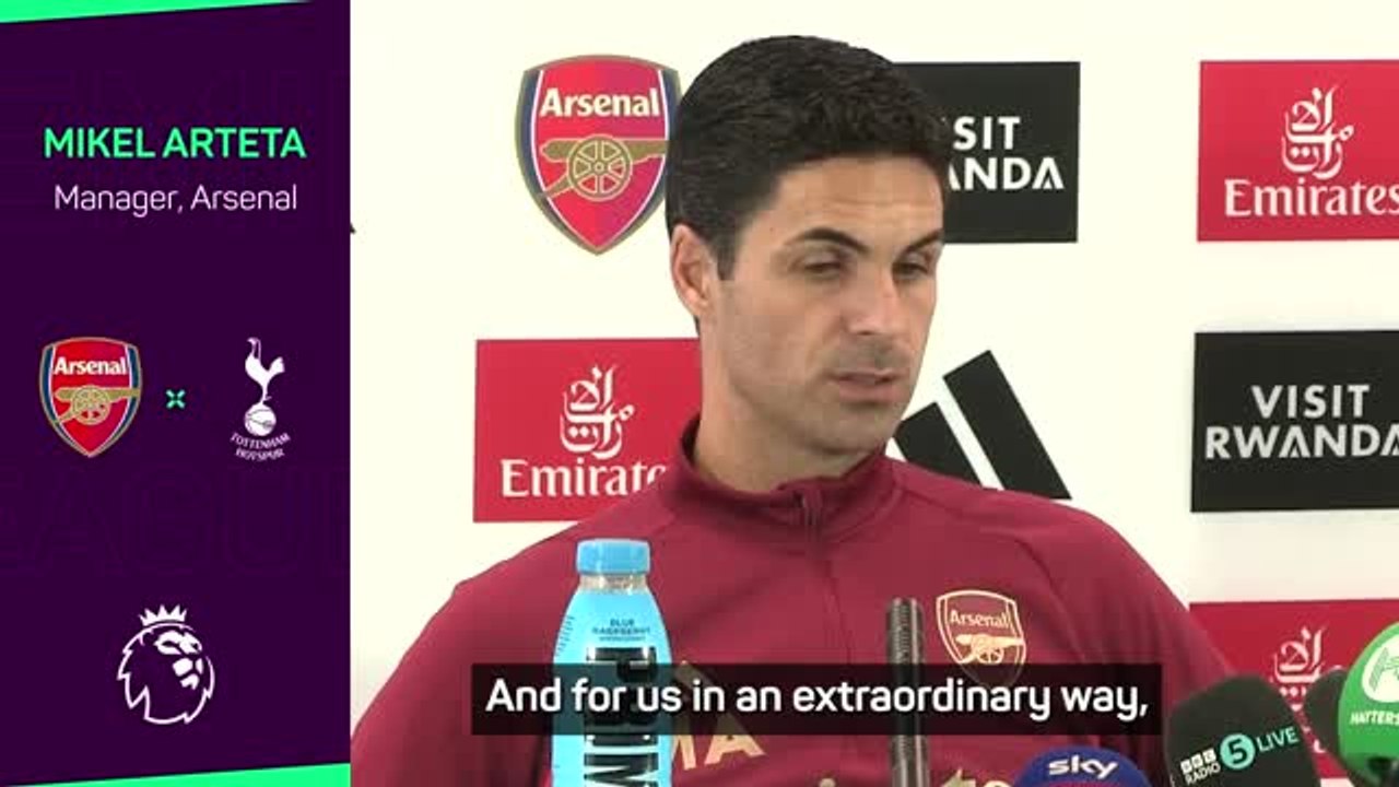 Arteta lauds Rice impact ahead of North London Derby