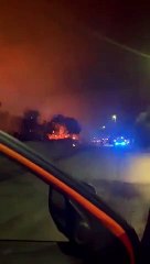 Le fiamme minacciano l'hotel Costa Verde di Cefalù
