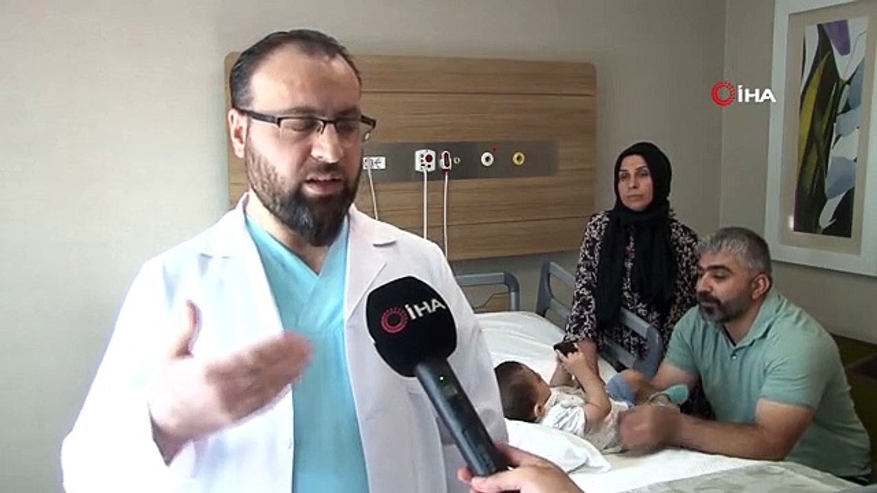 1,5 yaşındaki Veysel bebek, 2 saatte 3 ameliyat birden olup sağlığına kavuştu