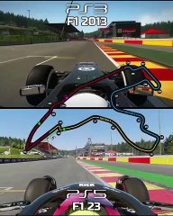(Format Vertical) Spa. F1 2013 sur PS3 vs F1 23 sur PS5 en  Sauber