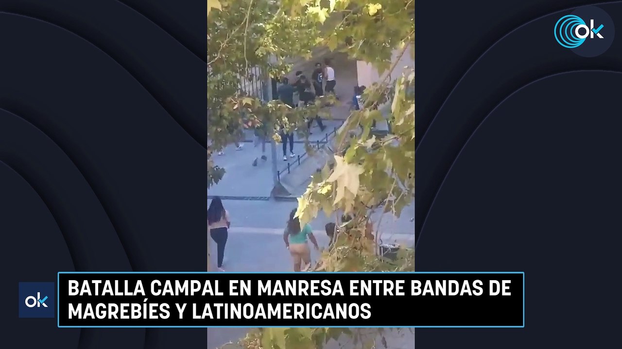 Batalla campal en Manresa entre bandas de magrebíes y latinoamericanos
