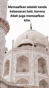 Memaafkan adalah tanda kebesaran hati