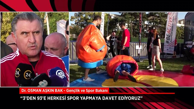 Bakan Bak: '3'den 93'e herkesi spor yapmaya davet ediyoruz'