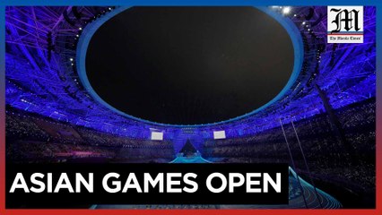 Lots of dignitaries but no real fireworks as the Asian Games open