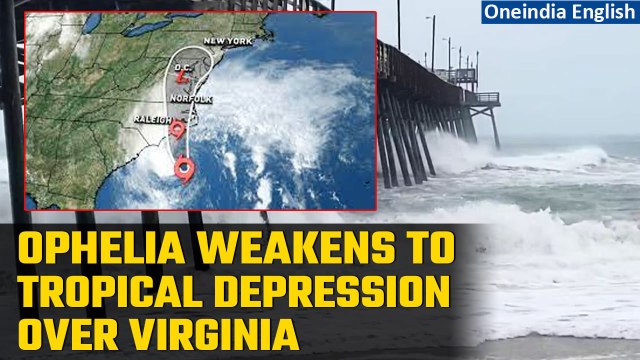 Storm Ophelia makes landfall in North Carolina, weakens to tropical depression | Oneindia News