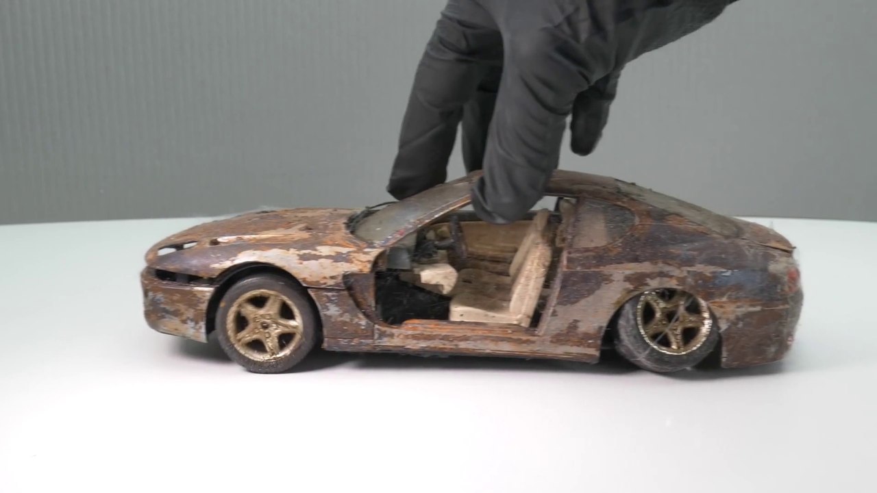 Restoration of an Old Abandoned Ferrari 456 GT. Sports Car Restoration and Customization