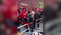 Brawl breaks out in stands during NFL game between San Francisco 49ers and New York Giants