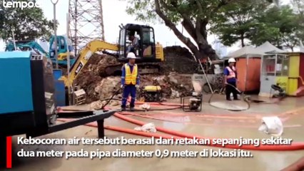 Pipa PAM Bocor Deras di Petamburan, Ini Dugaan Penyebabnya