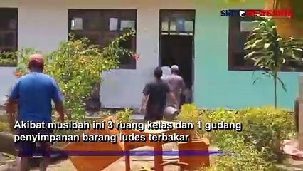 Gedung SDK Woloka di Nagekeo Terbakar, 3 Ruang Kelas dan 1 Gudang Ludes