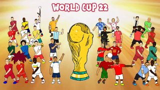 FRANCE vs MOROCCO! 2-0 World Cup Semi-Final Cartoon Goals Highlights