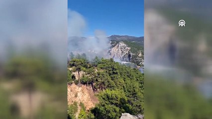 Kaş’ta orman yangını: Ekipler çalışma başlattı