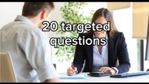 20 targeted questions to sell life insurance polic