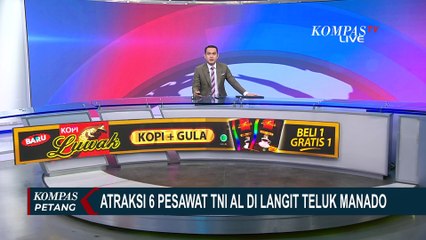 Atraksi Memukau 6 Pesawat TNI AL di Langit Teluk Manado