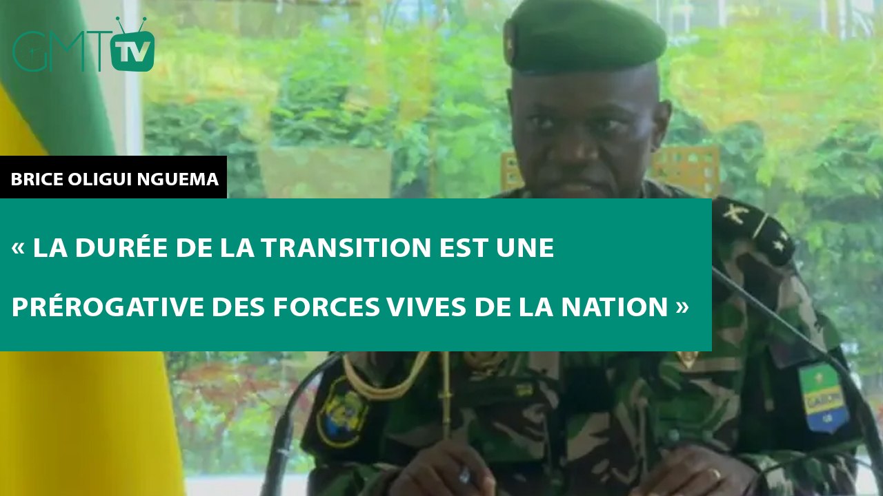 [#Reportage]  Brice Oligui Nguema :  « la durée de la transition est une prérogative des forces vives de la Nation »