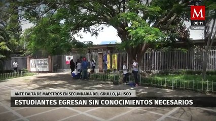 La falta de maestros afecta a estudiantes en secundaria de Jalisco