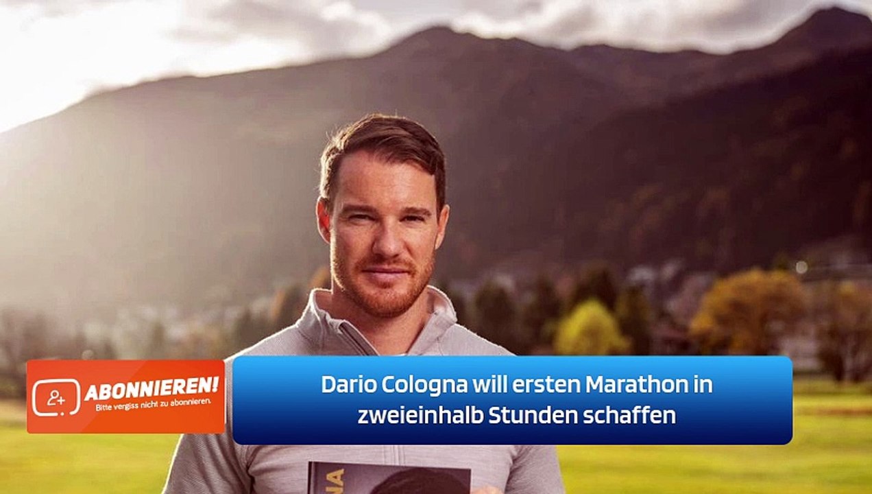 Dario Cologna will ersten Marathon in zweieinhalb Stunden schaffen