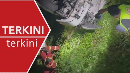 [TERKINI] Van bawa pelancong Singapura terbabas, jatuh cerun di Balik Pulau