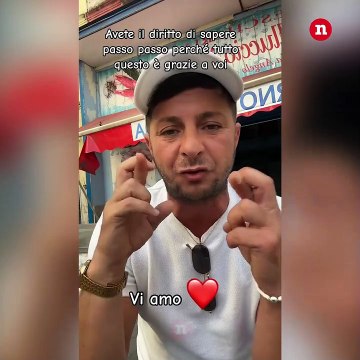 La prima colazione Gigi Pescheria dopo il suo ritorno in Italia