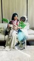 سارة الودعاني تحتفل باليوم الوطني السعودي الـ 93 برفقة أطفالها