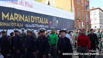 La Parata dei reparti della Marina militare chiude il raduno nazionale a Pisa