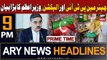ARY News 9 PM Headlines 24th September 2023 | PTI Chief And Elections | Prime Time Headlines
