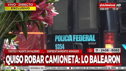 Tiroteo y muerte en Palermo: policía mató de un tiro a un ladrón que le robó a un diplomático turco