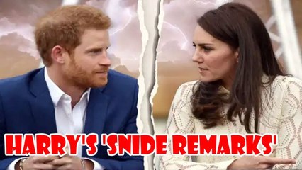 ‘Upset’ Kate Middleton won’t heal Prince Harry rift after he broke her trust with ‘snide remark’,